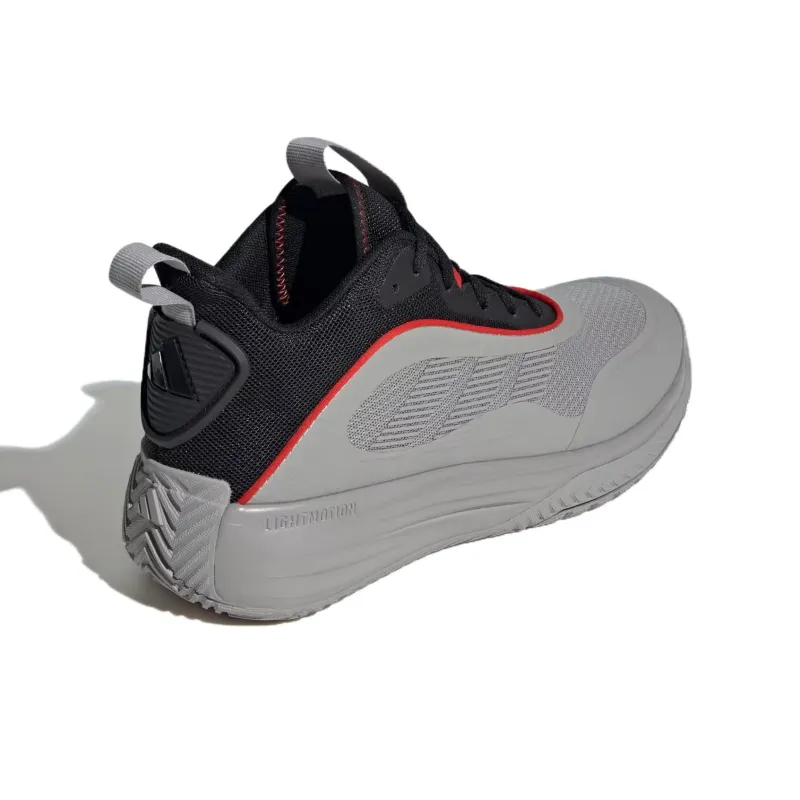 Adidas OWN THE GAME 3 Anti-Slip Wear-Resistant Mid-Top Basketball Shoes Men's Gray Black-3