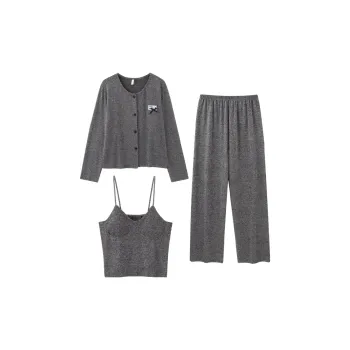 Sleeping Beauty Pajama Set Women's Dark Gray