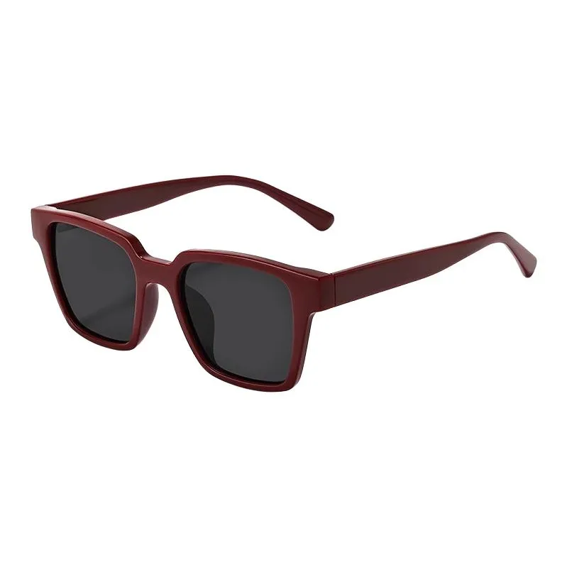 Sagawa Plate Frame TR/Memory Plastic Square Sunglasses Unisex-6