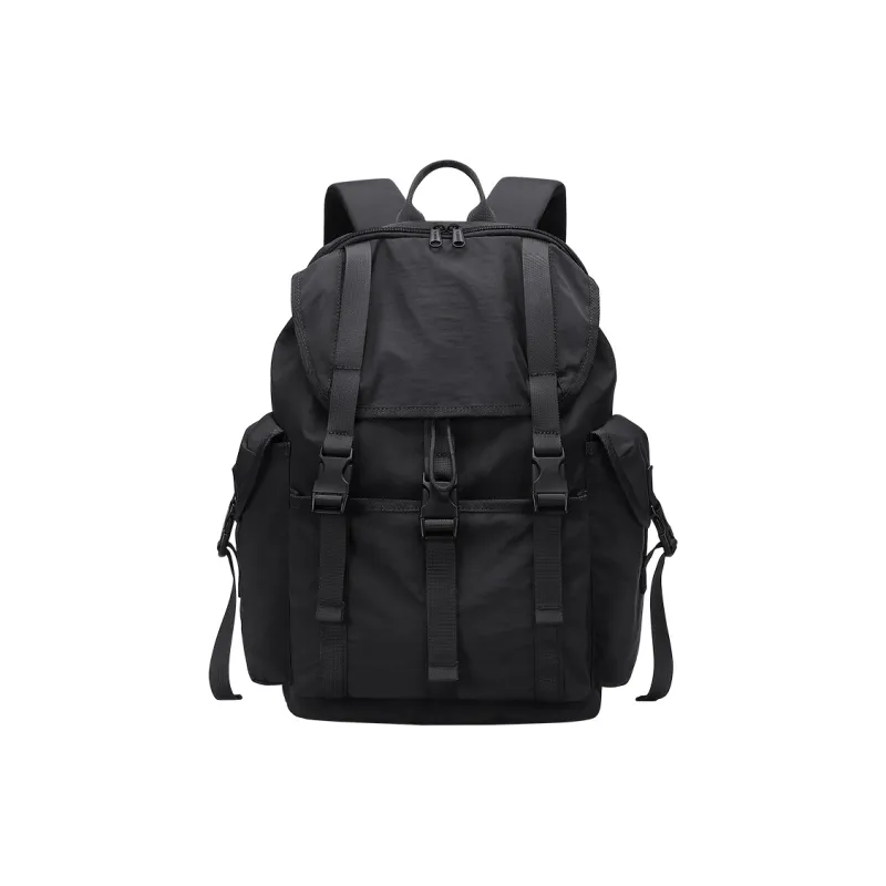 V.NINE Fabric Backpack Regular Unisex Khaki/Obsidian Black-7