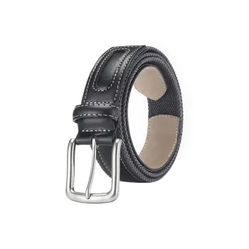 JKEM Cowhide Alloy Leather Belts Unisex 3.5cm