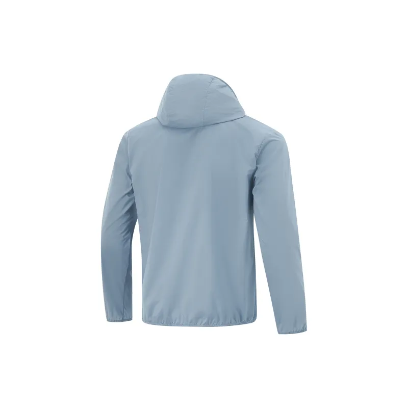 LiNing Fitness Series Jackets Coats Men's Ash Gray Blue-1