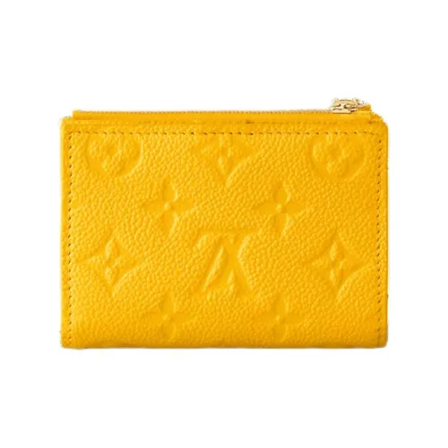 LOUIS VUITTON Lisa Cow Leather Wallet Women's Ginkgo Yellow