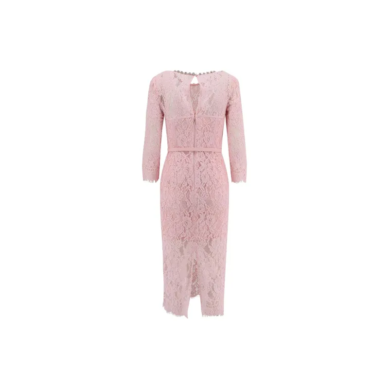 Self portrait Lace Embellished Midi Dress-1