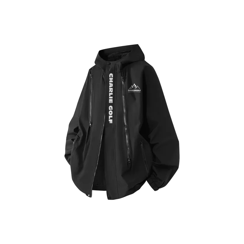 CHARLIE GOLF Water-Resistant Windproof Wear-Resistant Windbreaker Jacket Unisex-10
