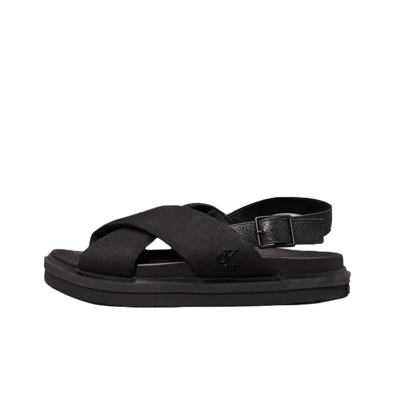 CKJ CALVIN KLEIN JEANS Strap Sandals Men's Black-0