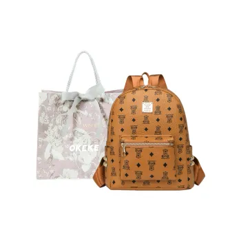 OKEKE PU Backpack Regular Unisex White/Black/Brown/Pink