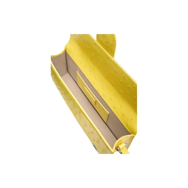 Jacquemus Cotton Shoulder Bag Women's Yellow-4