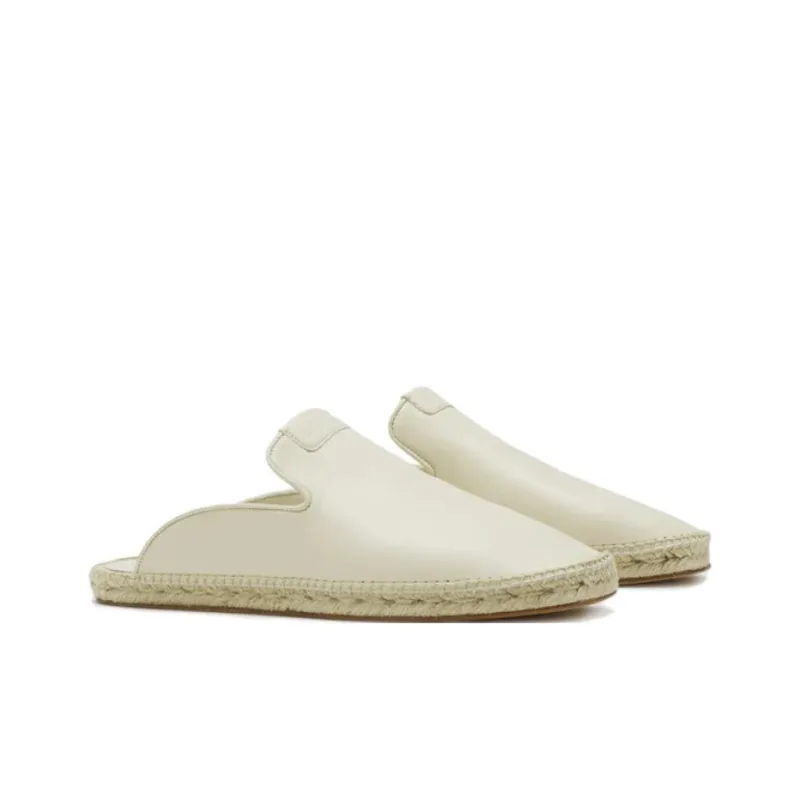Lanvin Rubber Sole Slip Resistant Closed Toe Slippers Men's White-2