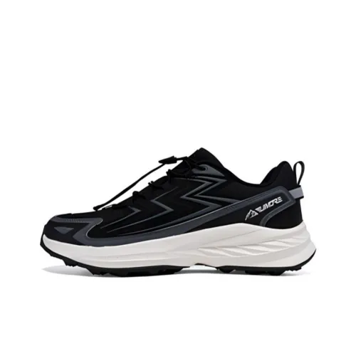 361° Anti Slip Wear Resistant Low Top Outdoor Shoes Men's Black White