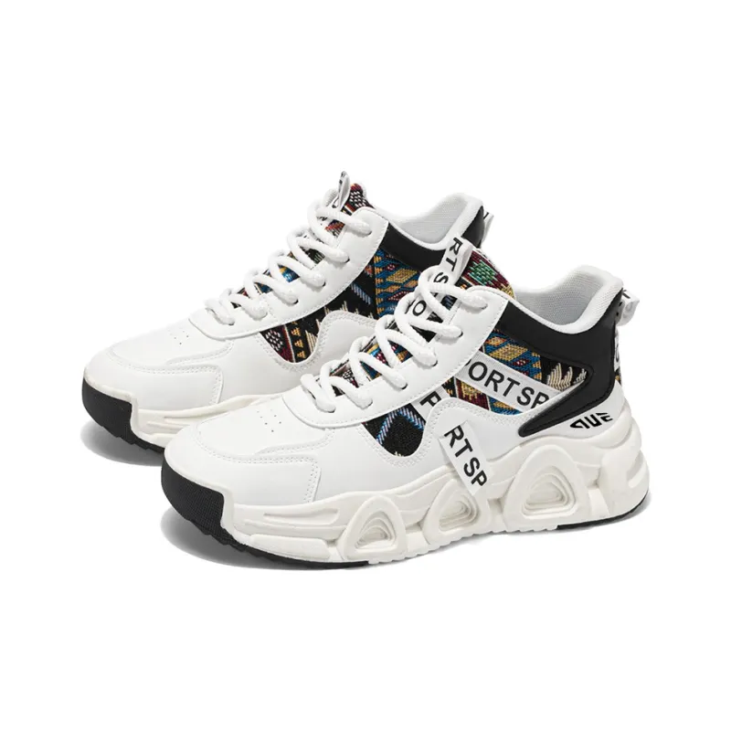 Prince McQueen Shock Absorbers With Slip Resistant And Abrasion Resistant Properties High Top Casual Shoes Men's-2