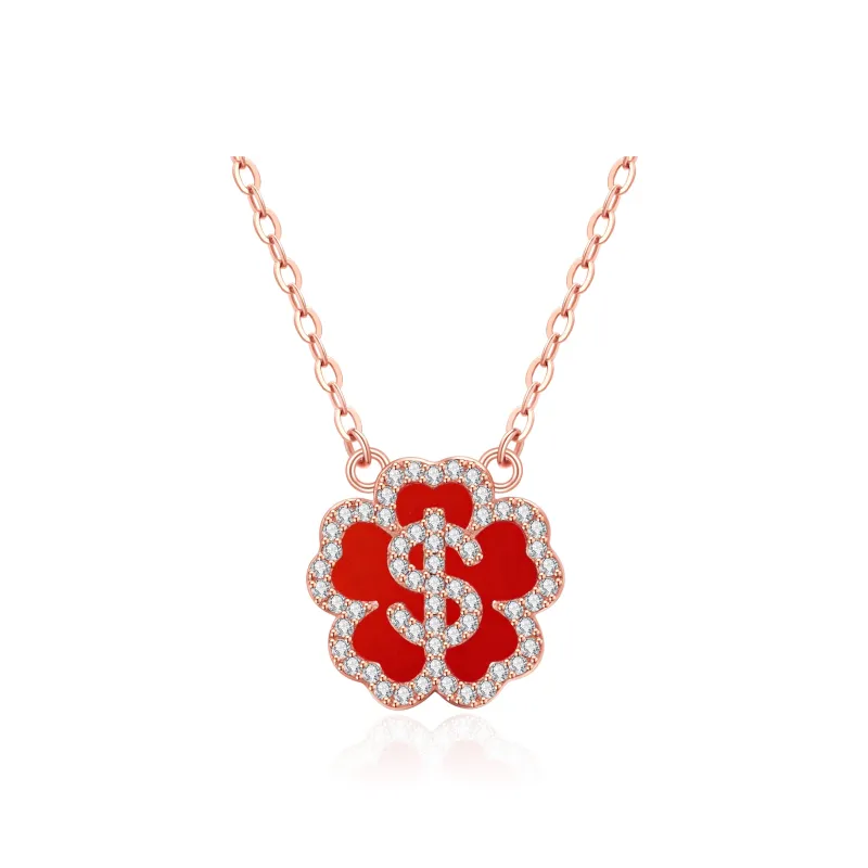Lao Feng Xiang Agate Necklaces Women's-0