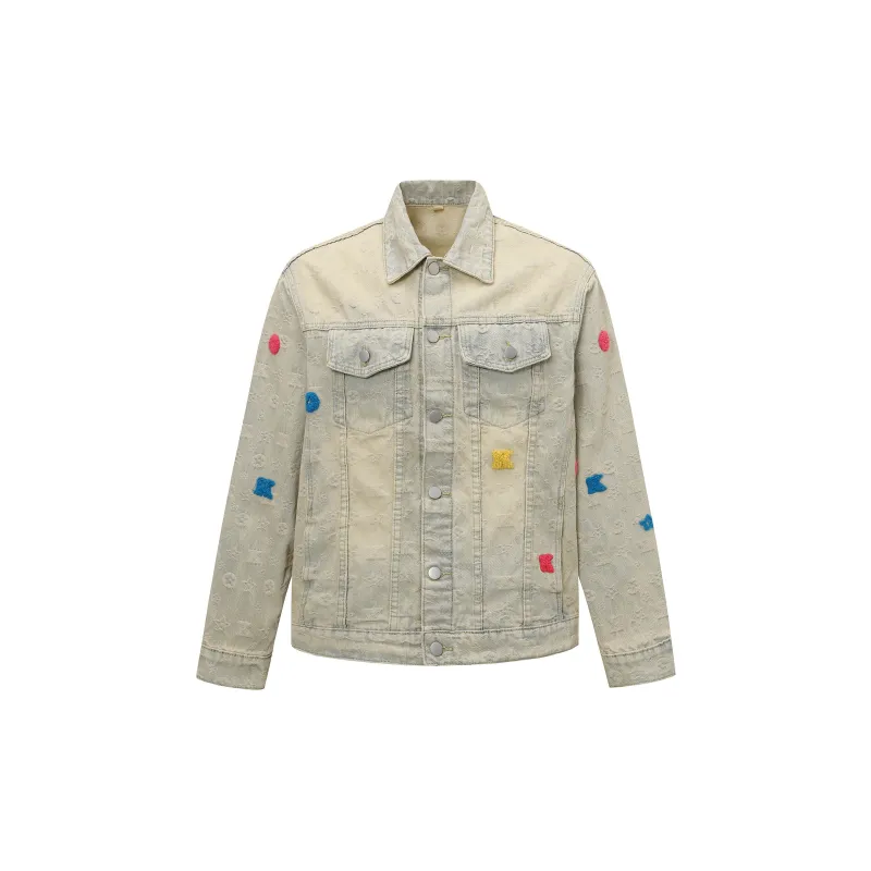 Topland Denim Jacket Unisex Yellow Mud-0