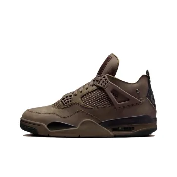 A Ma Maniére x Jordan Air Jordan 4 Anti-Slip Wear-Resistant Mid-Top Vintage Basketball Shoes Unisex Brown