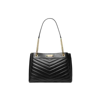 MICHAEL KORS Whitney Pu Handbag Medium Size Women's Black