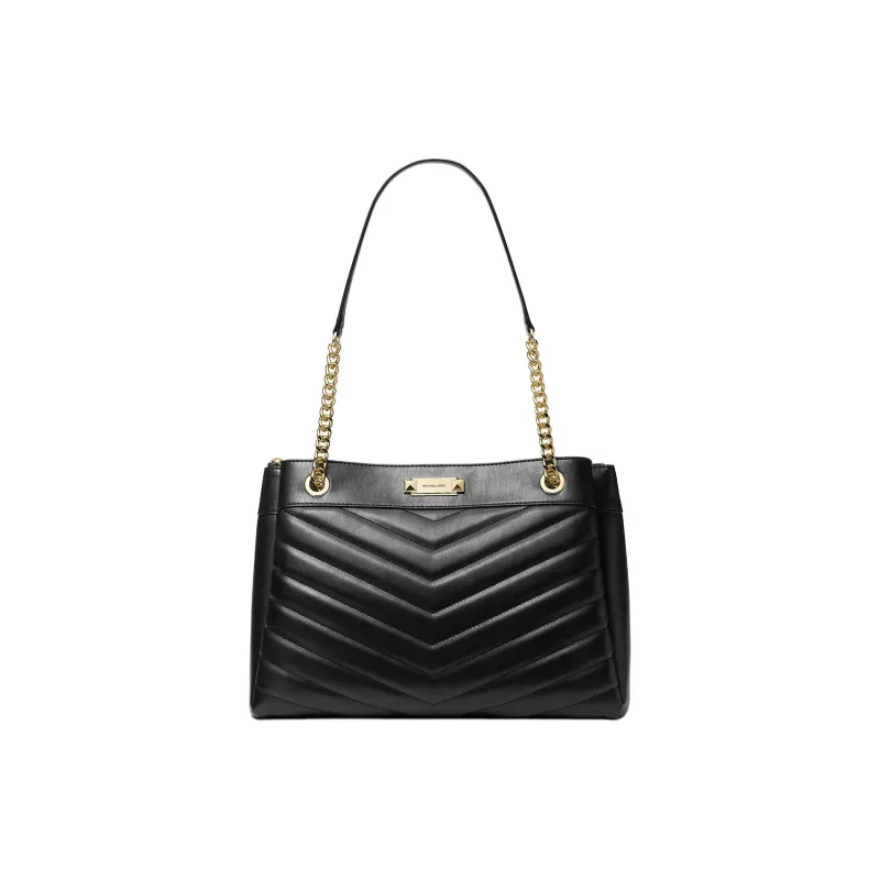 MICHAEL KORS Whitney Pu Handbag Medium Size Women's Black-0