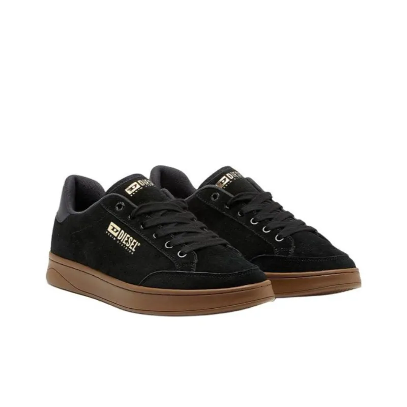 DIESEL S Athene Low Top Skateboard Shoes Men's Black-2