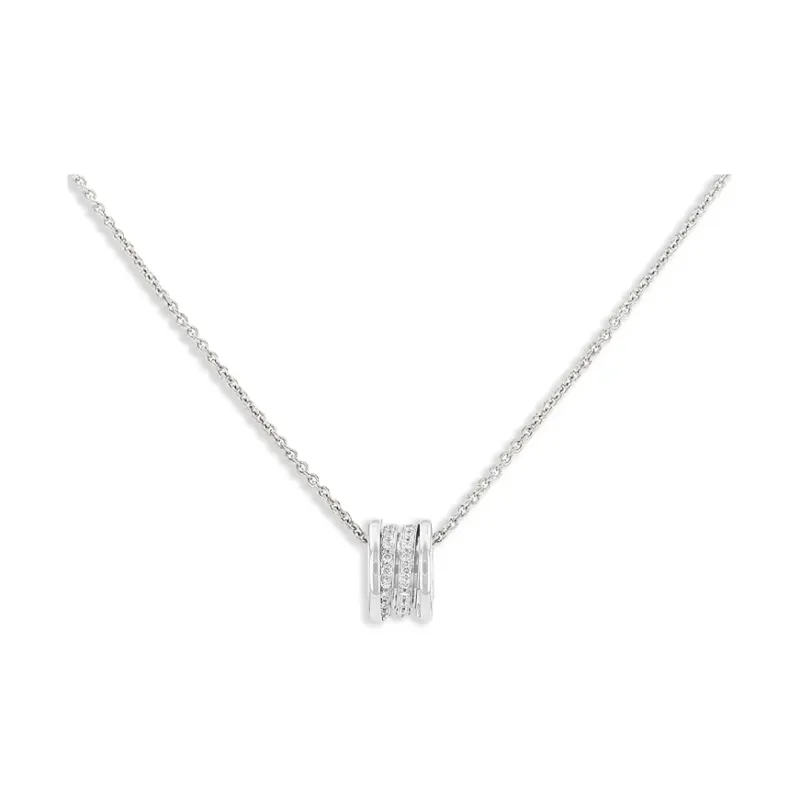 BVLGARI 2000s Pre owned B.Zero1 Diamond Pendant Necklace-0