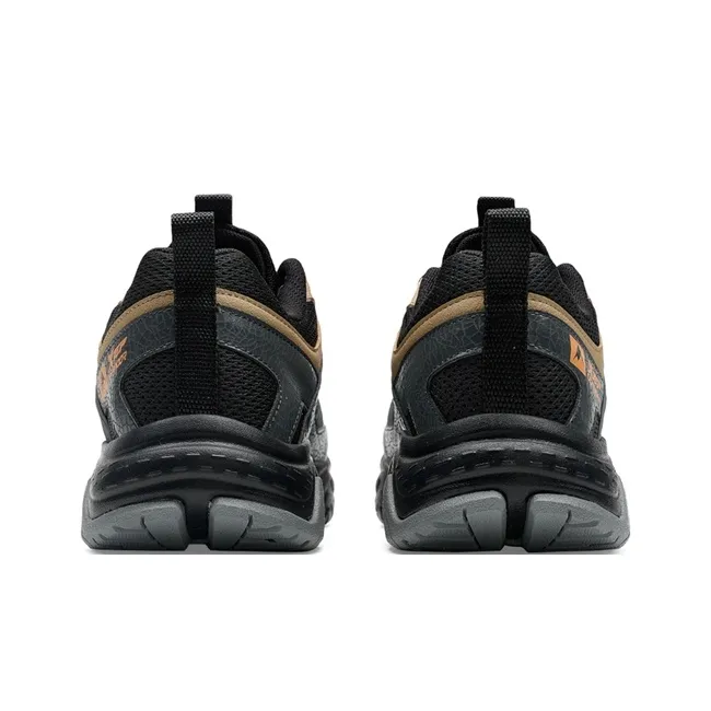 XTEP Abrasion Resistant Slip Resistant Low Top Trekking Shoes Men's Black/Elegant Gray/Charcoal Gray-4