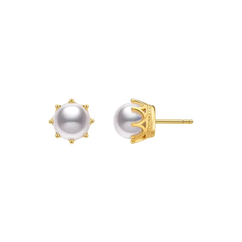 ME LUXE Pearl Stud Earrings Instagram Style Classic And Versatile Noble And Elegant Women's