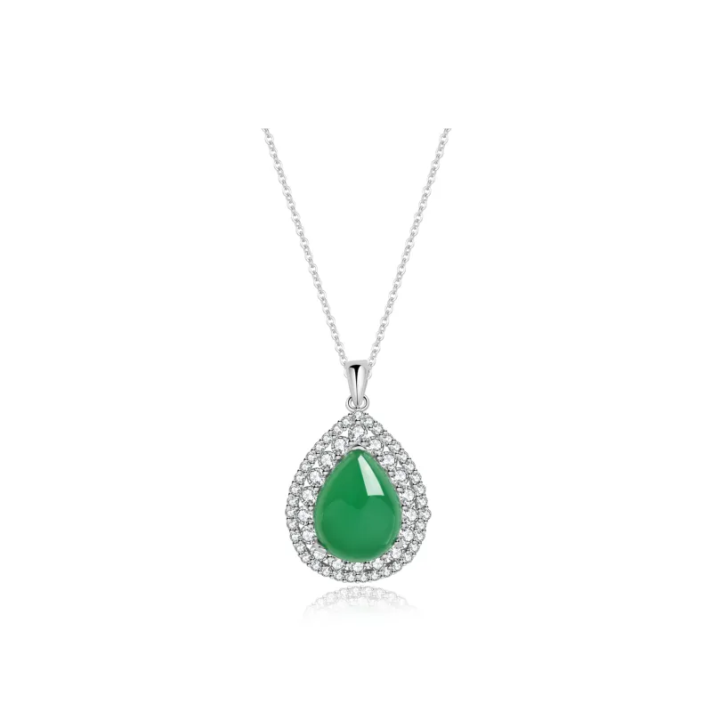 Di Su Xing Chalcedony Jade Necklaces Women's-0