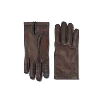 BERLUTI Leather Gloves Men's Brown