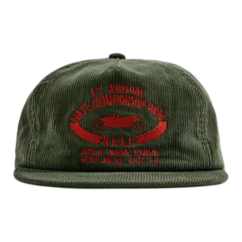 ZARA Corduroy Baseball Caps Men's Green-1