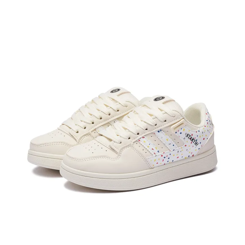 Fawn Miri Low Top Skateboard Shoes Women's Cream White-1