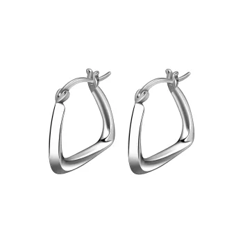 LAOYINJIANG S925 Silver Sterling Silver Hoop Earrings Women's