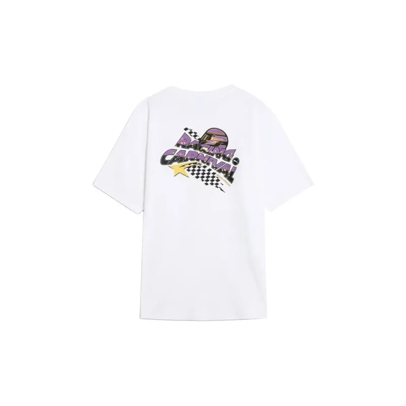 PUMA RACING CARNIVAL T Shirt Unisex White-1
