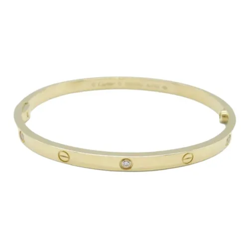 Cartier 2010s 18K Yellow Gold Love Diamond Bracelet
