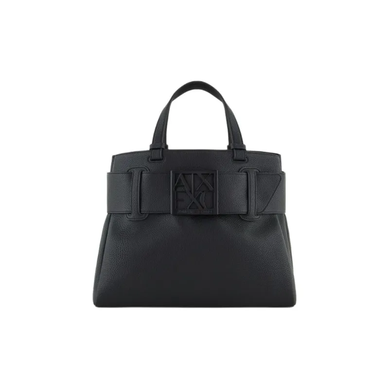 ARMANI EXCHANGEAE Polyurethane Shoulder Bag, Crossbody Bag, Handbag Women's Black-0