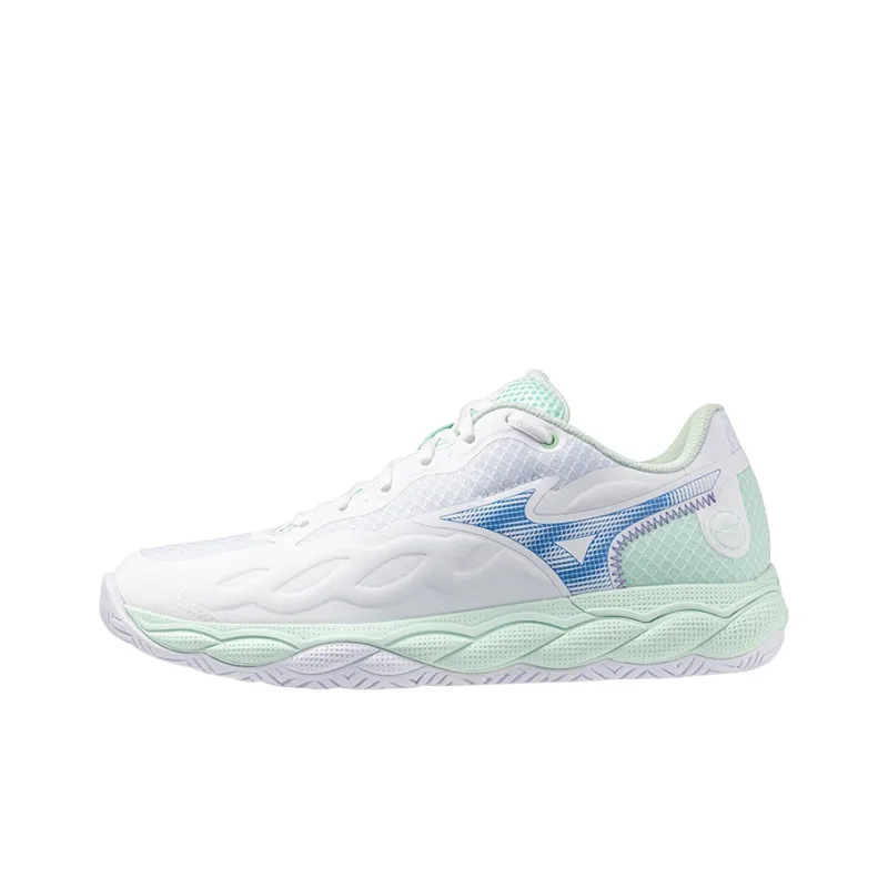 Mizuno Wave Enforce Cushioned Wear-Resistant Breathable Low-Top Tennis Shoes Women's White-0