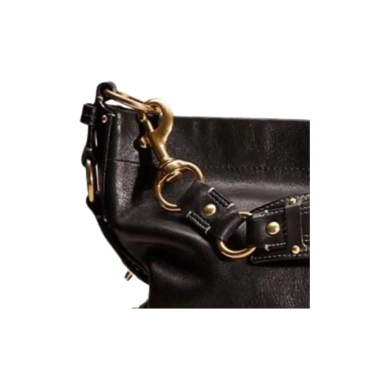 COACH Carly Nappa Leather Tote Bag Shopping Bag Handbag Shoulder Bag Large Size Women's Black-2