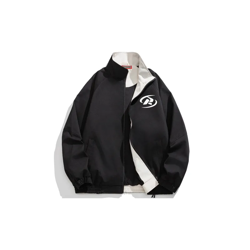 REXSHION Jackets Coats Unisex Black-1