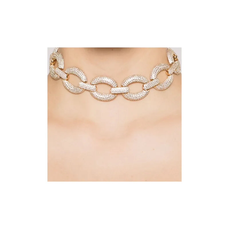 Self portrait Embellished Link Choker-1