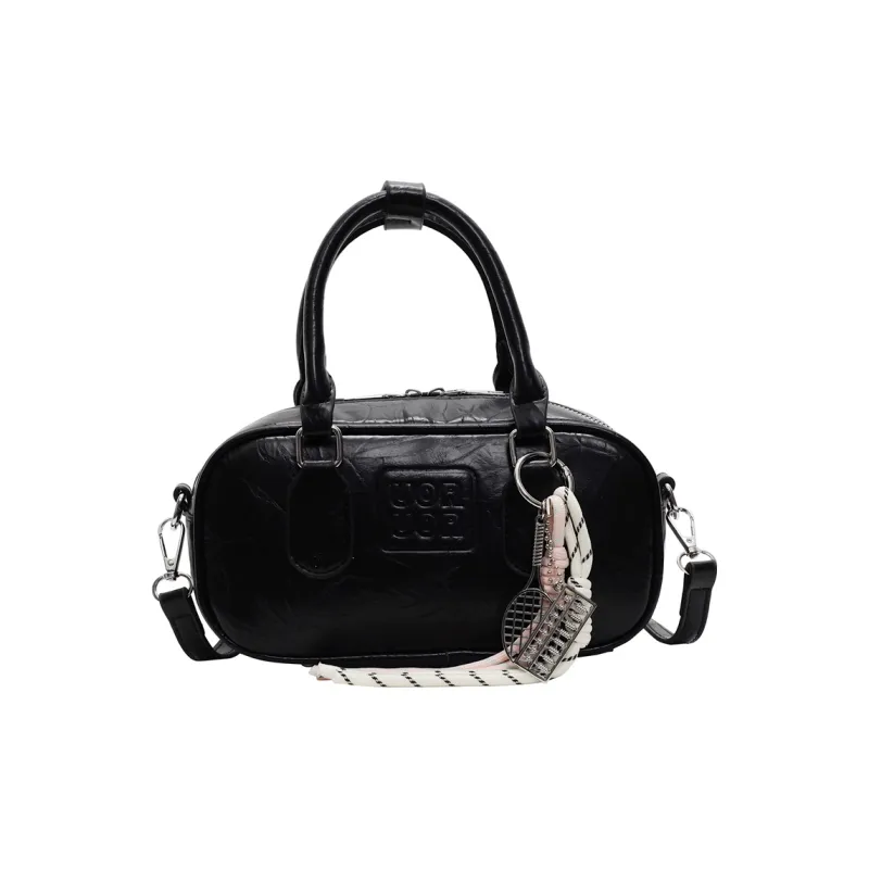 Yalu PU Handbag Regular Women's Black/Pink/White/Silver-1