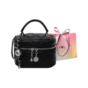 Yalu PU Shoulder Bag, Crossbody Bag, Handbag Women's Black/Ecru/Silver/Pink