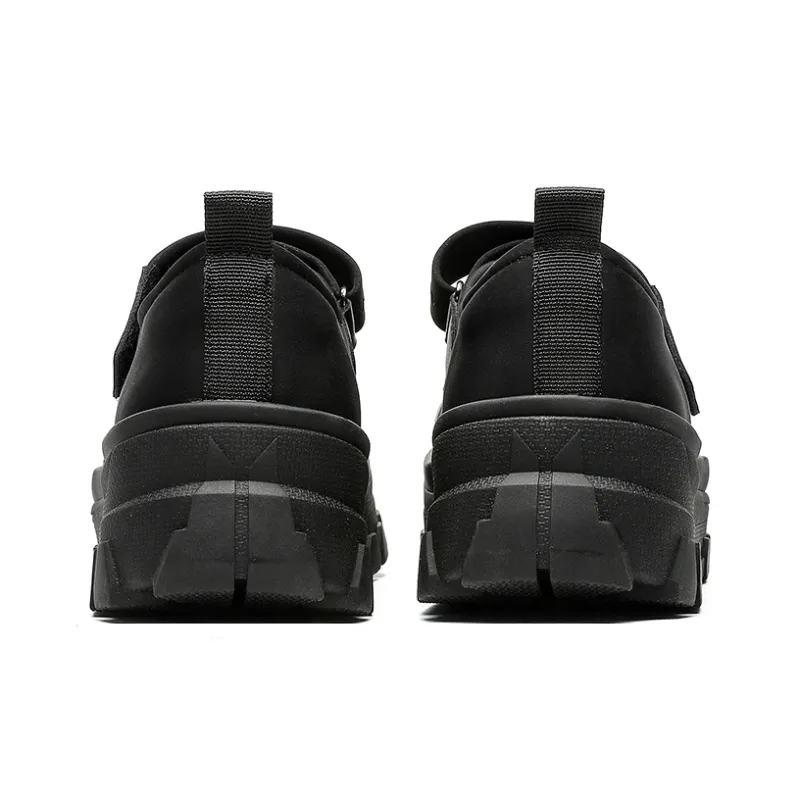 ESTEE GEEA Anti-Slip Wear-Resistant Breathable Lightweight Height Increasing Low-Top Casual Shoes Unisex Black-3
