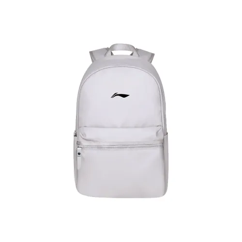 LiNing Polyester Backpack Regular Unisex Oat Gray