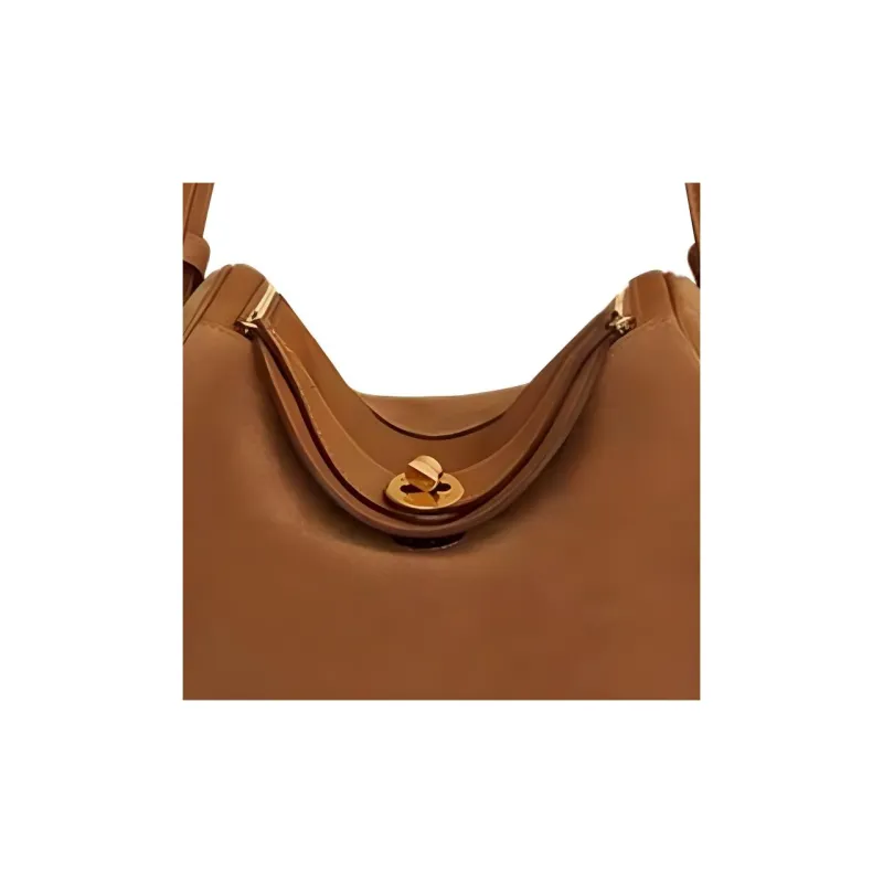 HERMES Lindy Suede With Swift Leather Handbag, Shoulder Bag Women's-3
