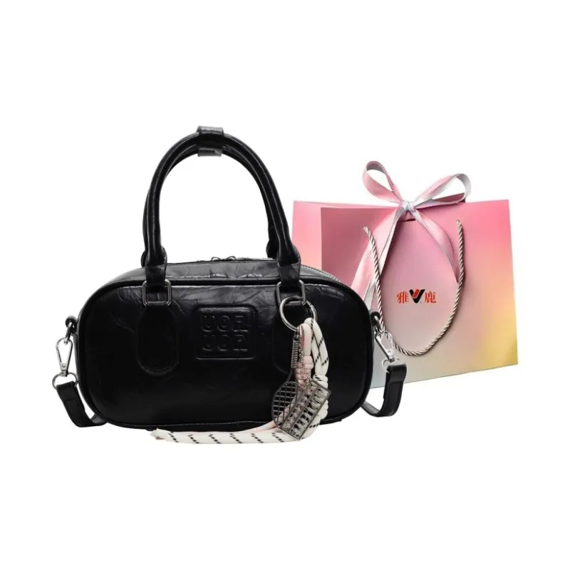 Yalu PU Handbag Regular Women's Black/Pink/White/Silver-0