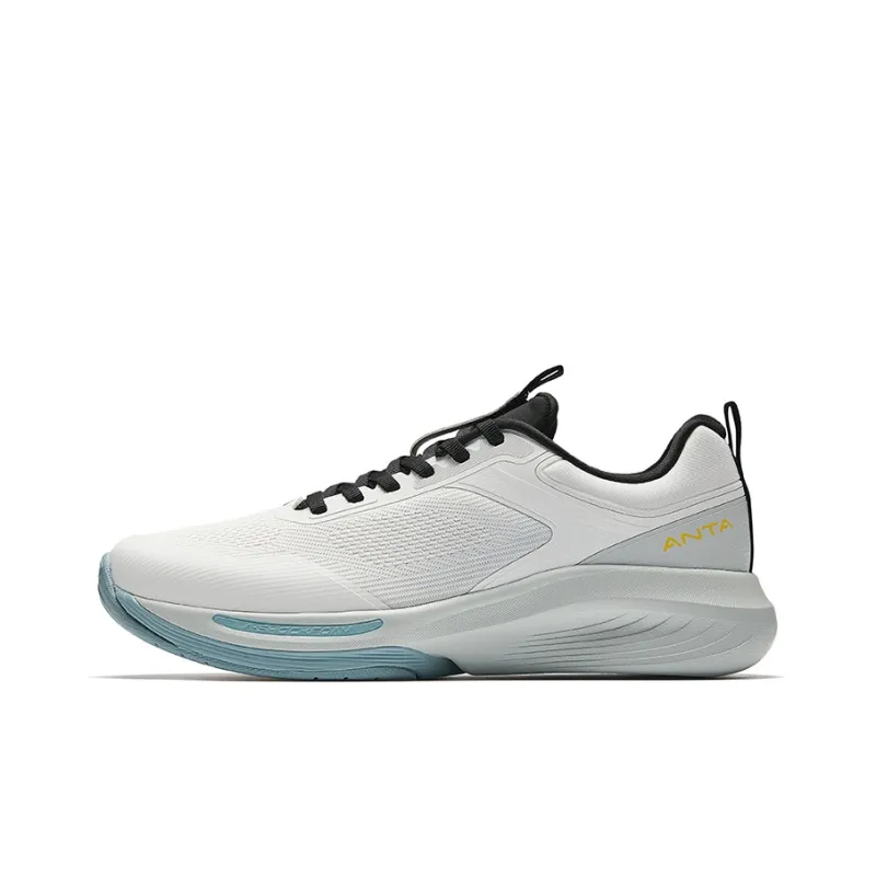 CHAOJIANTA Slip Resistant Abrasion Resistant Cushioning Low Top Training Shoes Men's White Gray-0