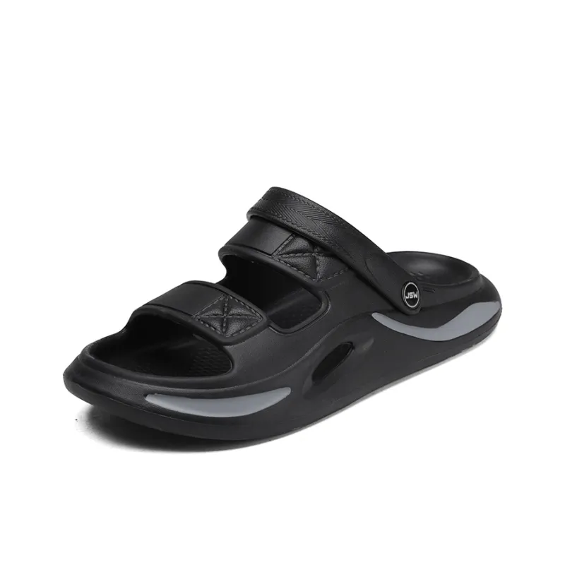 JEANSWEST EVA Odor Resistant Soft Sole Comfortable Men's Outerwear Slide Slippers Men's-2