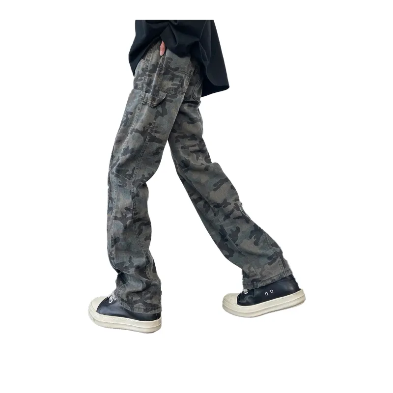 BRYAN JIMENEZ Jeans Unisex Camouflage-3