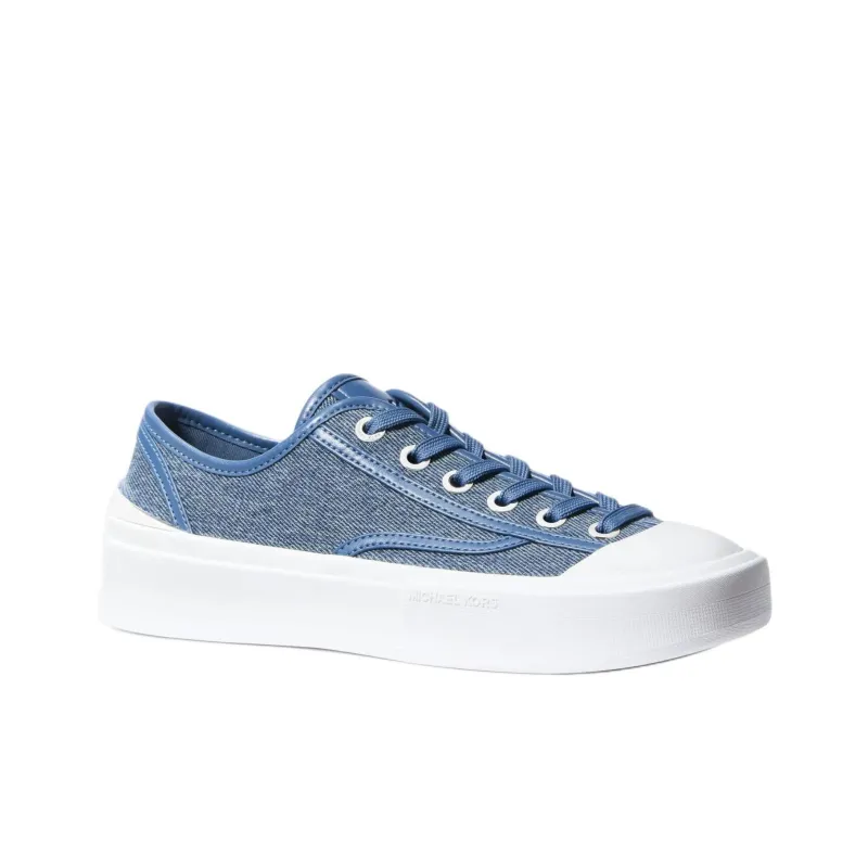 MICHAEL KORS Jude Low Top Canvas Shoes Women's Denim Blue-1