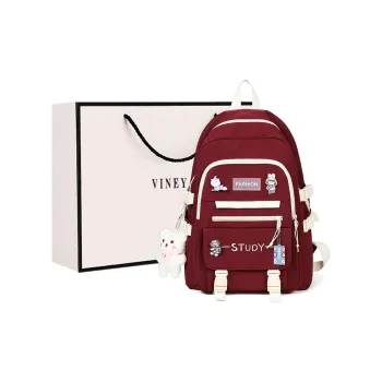 VINEY Fabric Backpack Regular Unisex Multicolor