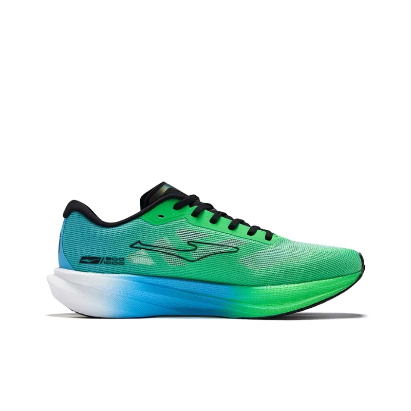Erke Extreme Wind 3.0 Running Shoes Men Low Top Fluorescent Lime Green Pool Blue-1
