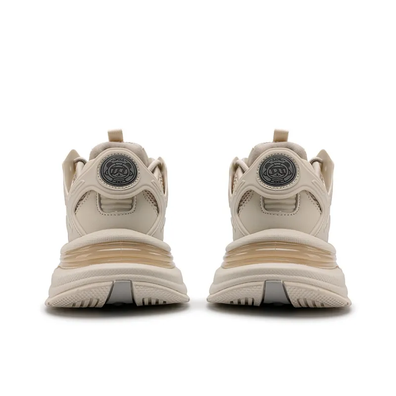 K WANG Height Increasing Wear Resistant Slip Resistant Low Top Chunky Sneakers Unisex-10