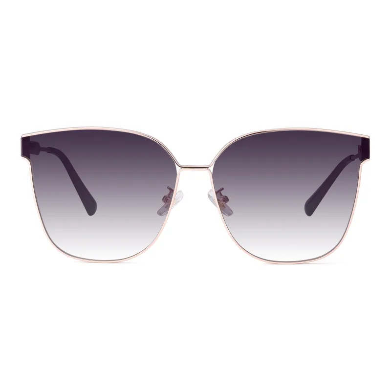 PULAIS Alloy Plate Frame Square Sunglasses Unisex-4
